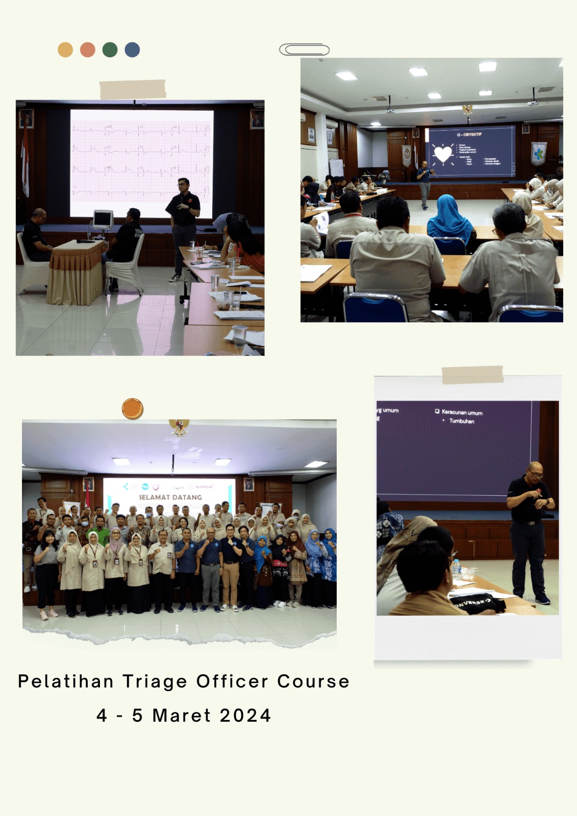  Pelatihan Triage Officer Course (TOC) 