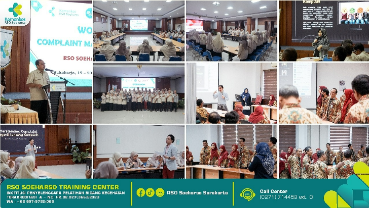 RSO Soeharso Menyelenggarakan Workshop Complaint Management System