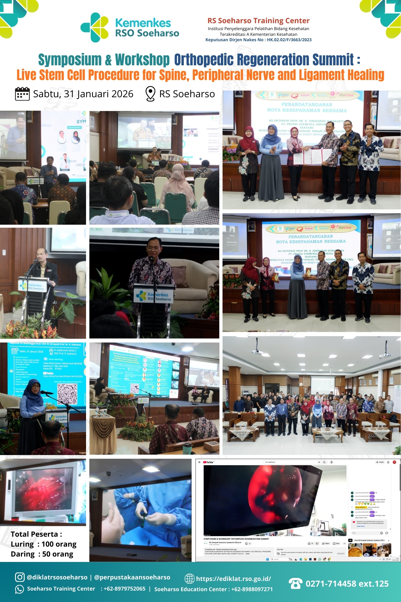 Symposium & Workshop : Live Stem Cell Procedure