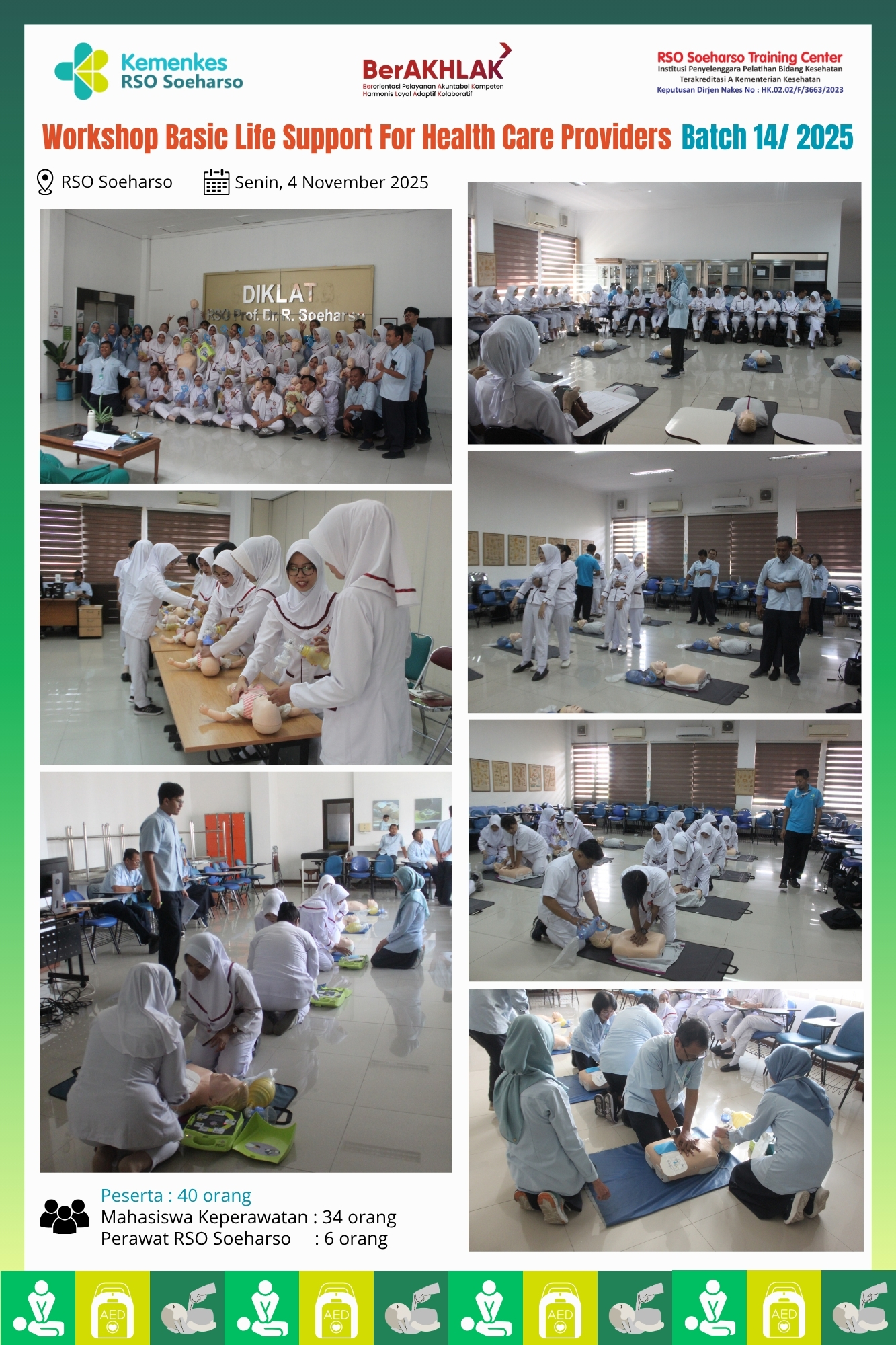 Workshop Basic Life Support For Healthcare Providers batch 14Tahun 2025