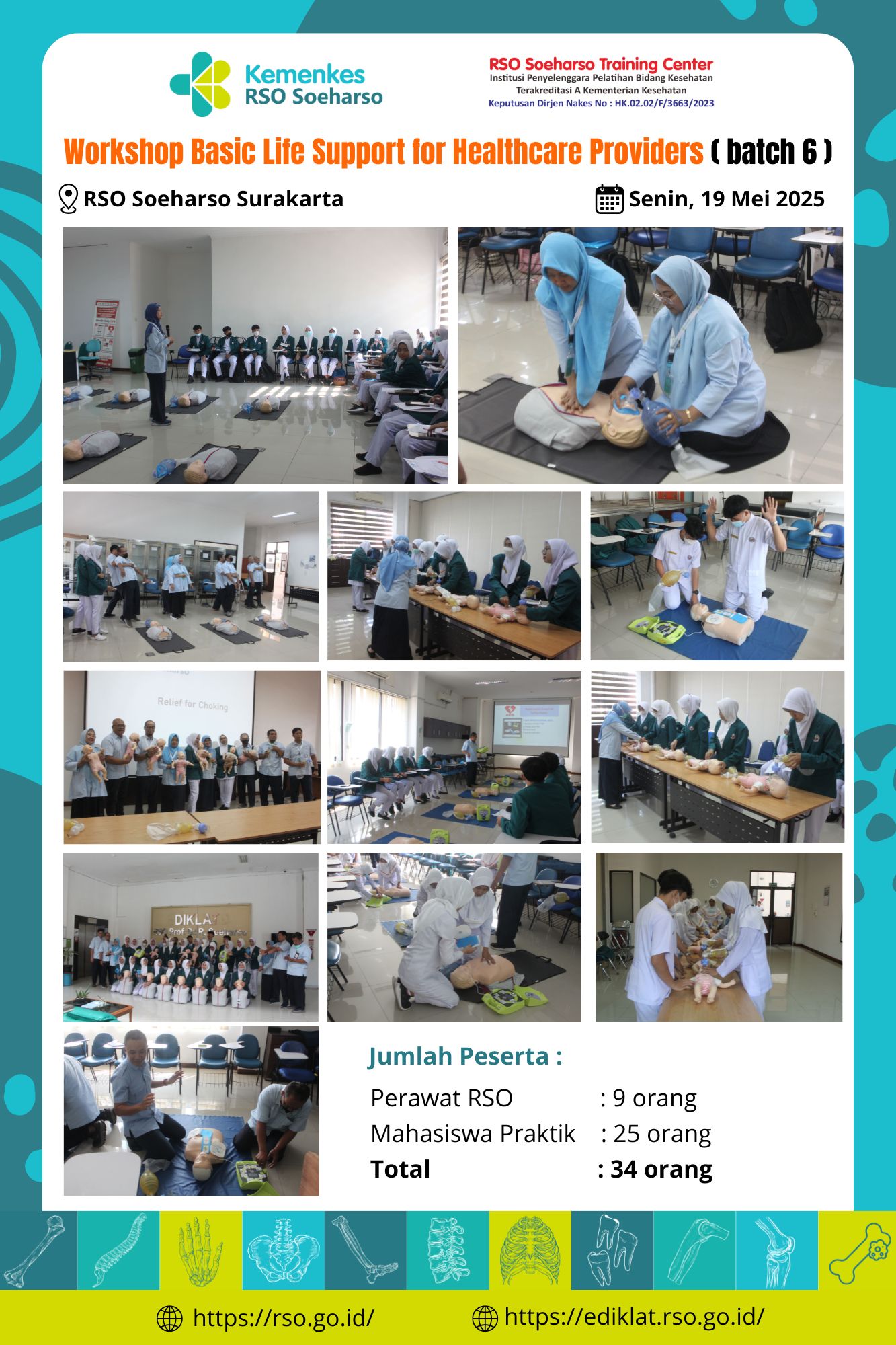 Workshop Basic Life Support For Healthcare Providers Batch 6 Tahun 2025