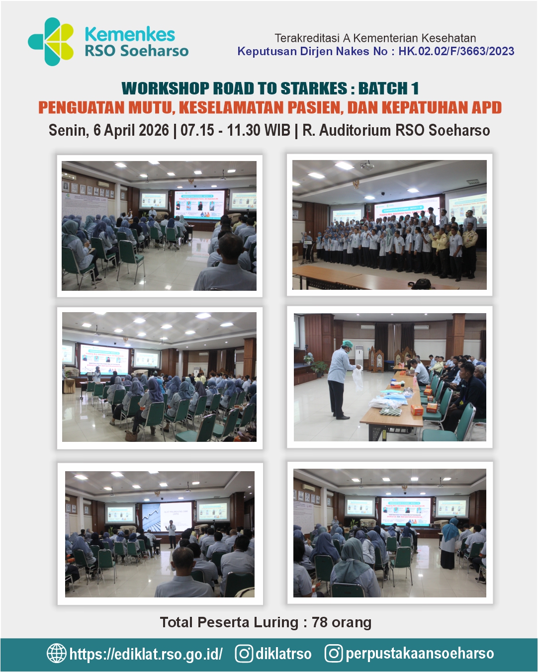 Workshop Road to Starkes batch 1-2 RSO Soeharso