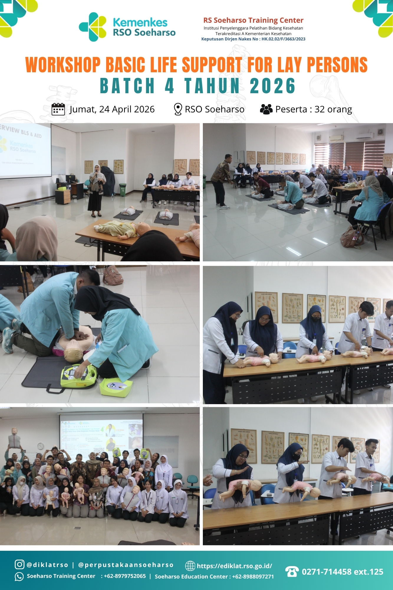 Workshop Basic Life Support For First Responden/Lay Person Batch 4 Tahun 2026