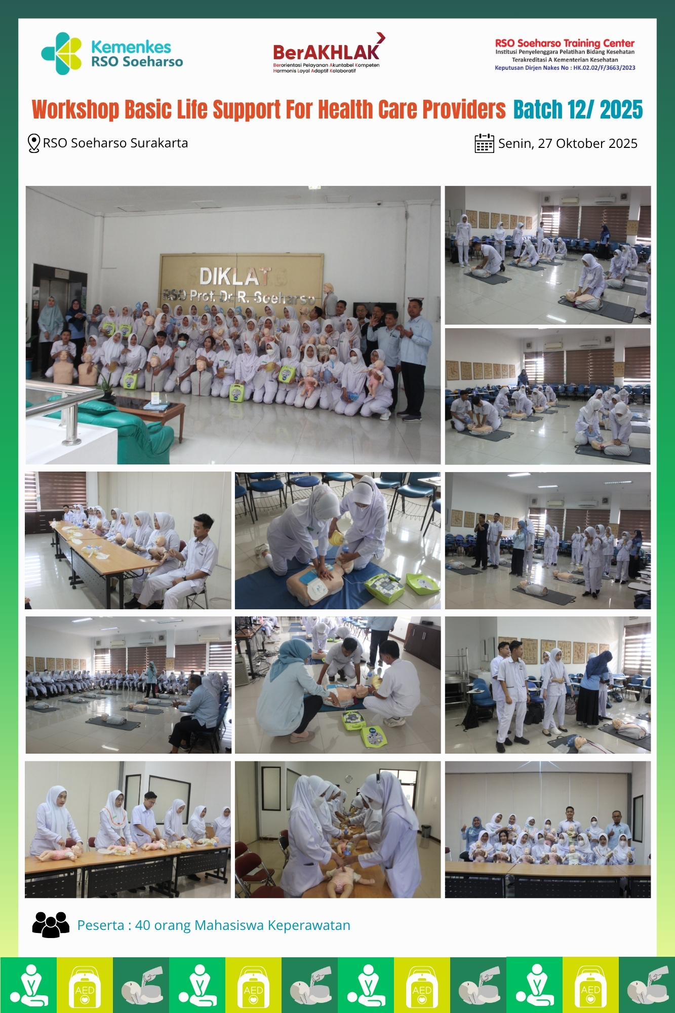 Workshop Basic Life Support For Healthcare Providers Batch 12 Tahun 2025