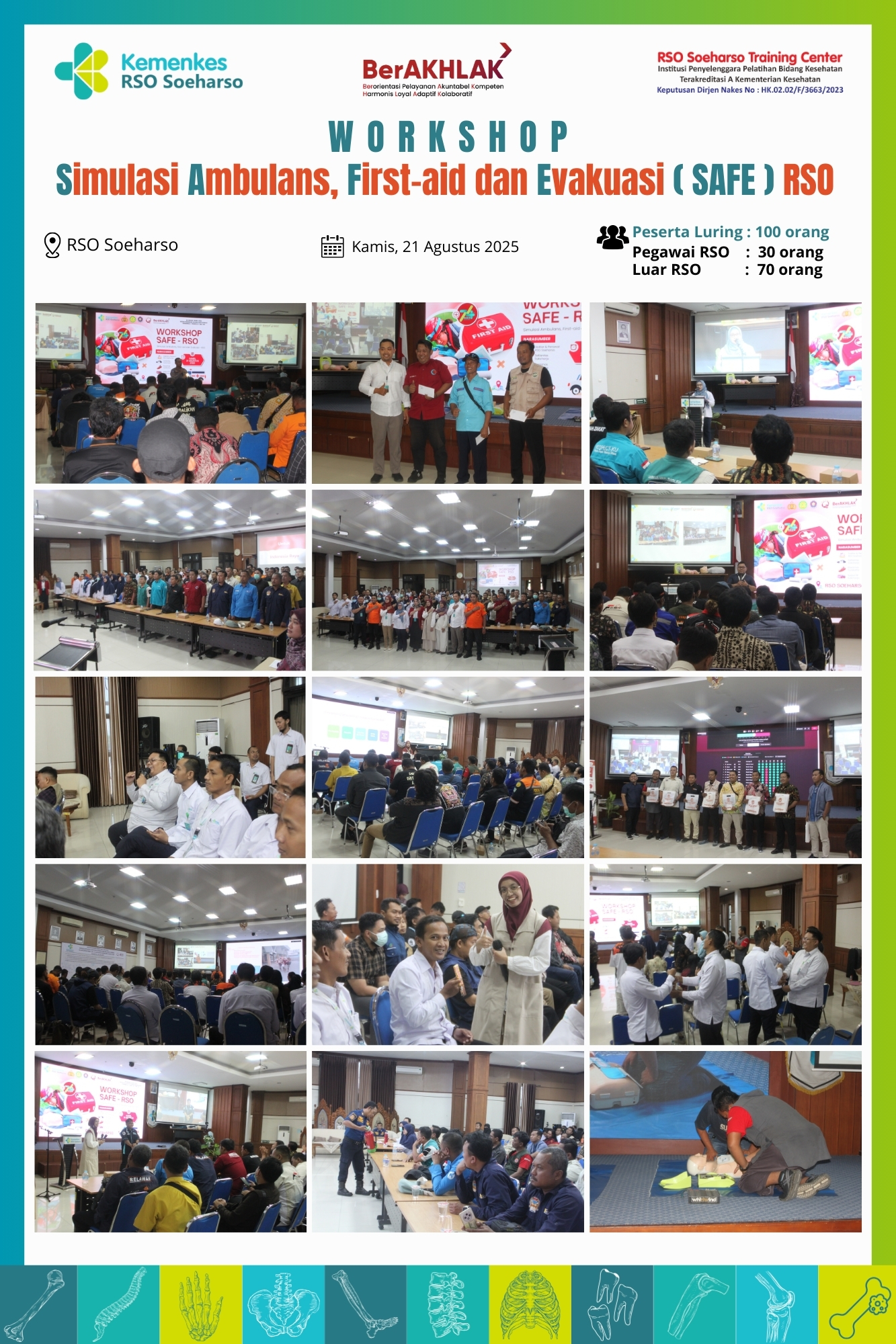 Workshop Simulasi Ambulans, First-aid dan Evakuasi (SAFE) RSO