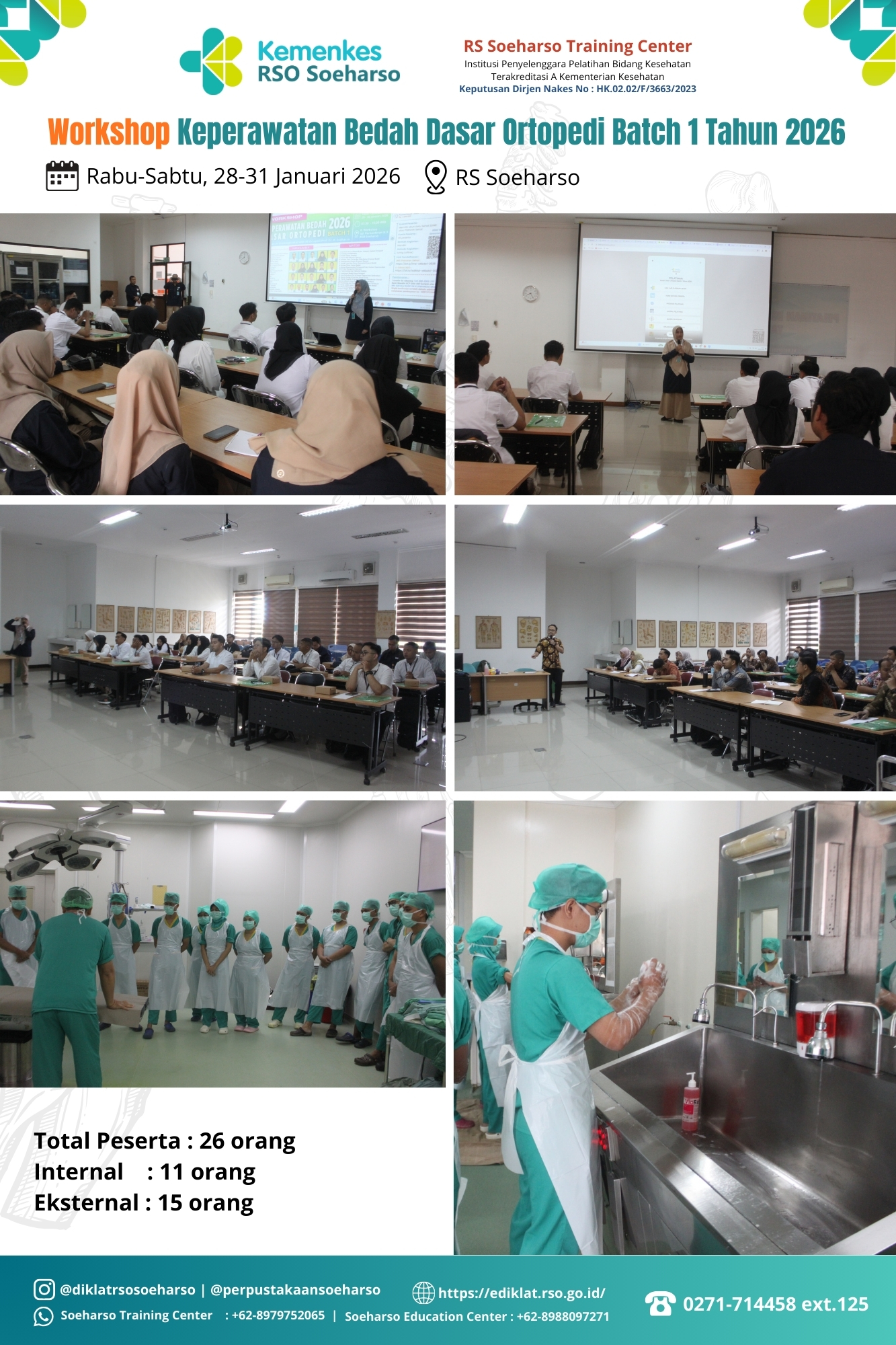 Workshop Keperawatan Bedah Dasar Ortopedi batch 1 tahun 2026