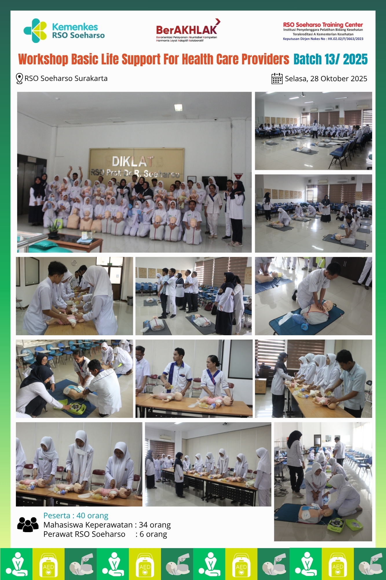 Workshop Basic Life Support For Healthcare Providers Batch 13 Tahun 2025