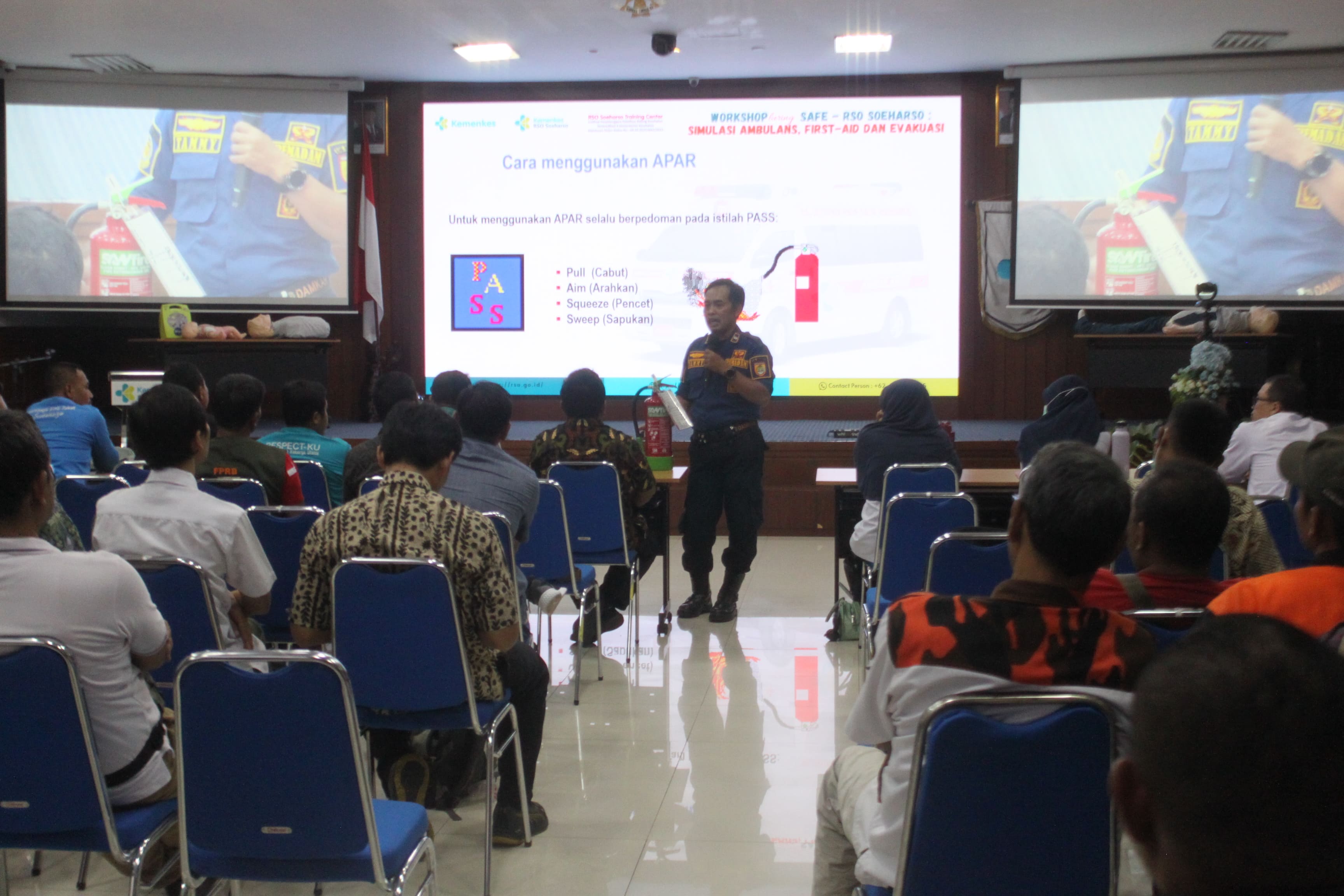 Workshop Simulasi Ambulans, First-aid dan Evakuasi (SAFE) RSO