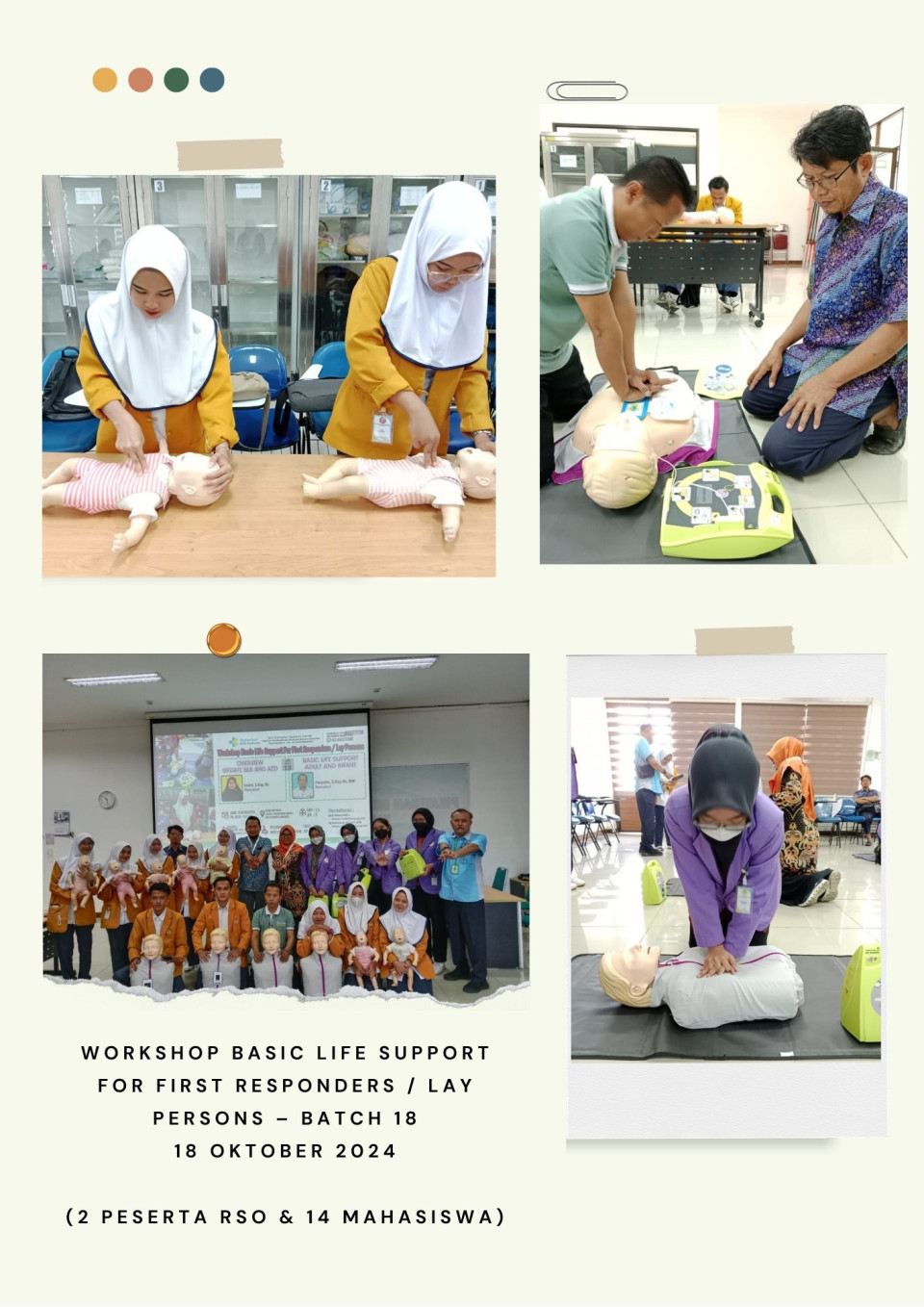 Workshop Basic Life Support For First Responders/Lay Persons (Batch 17 - Batch 20)