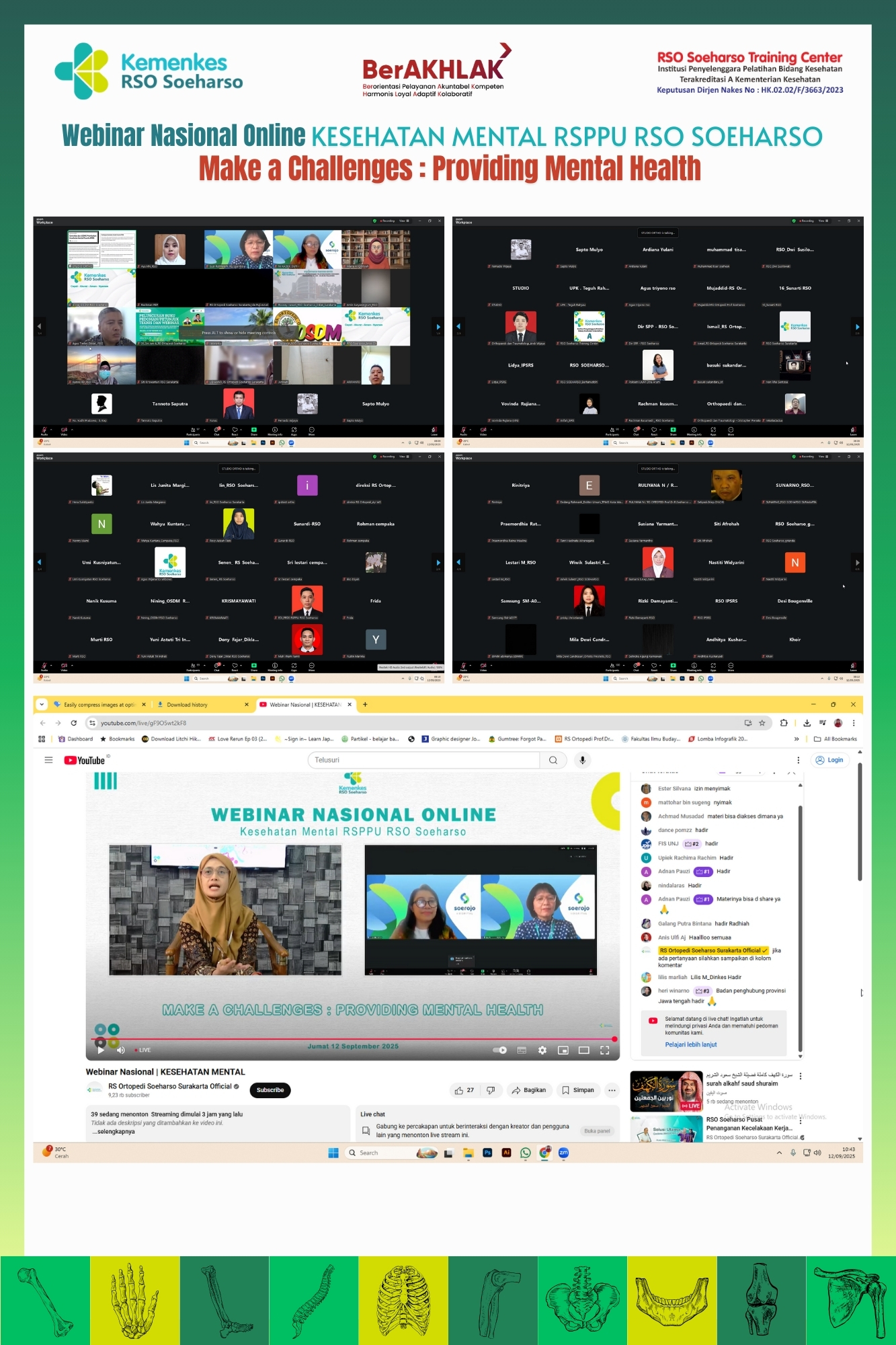 Webinar Nasional Online : Kesehatan Mental RSPPU RSO Soeharso 2025