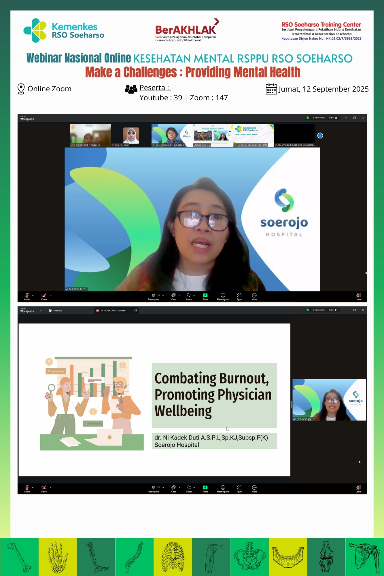 Webinar Nasional Online : Kesehatan Mental RSPPU RSO Soeharso 2025