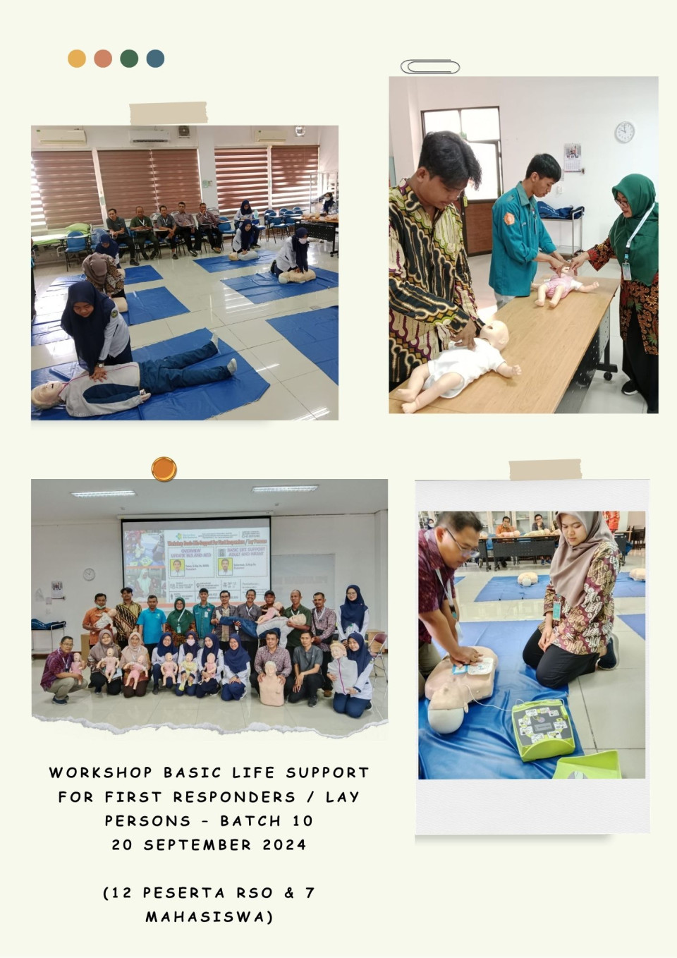 Workshop Basic Life Support For First Responders/Lay Persons (Batch 9 - Batch 10)