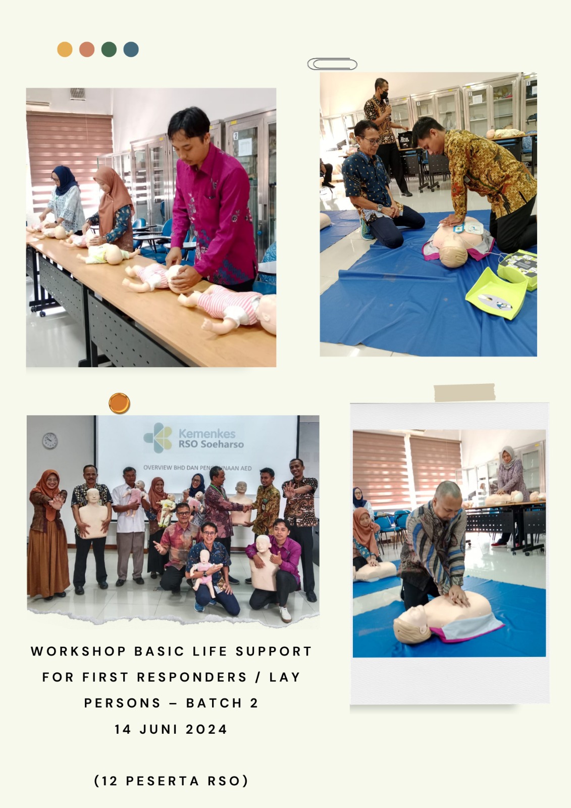 Workshop Basic Life Support For First Responders/Lay Persons (Batch 1 - Batch 4)