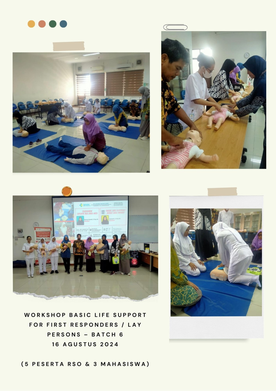 Workshop Basic Life Support For First Responders/Lay Persons (Batch 5 - Batch 8)