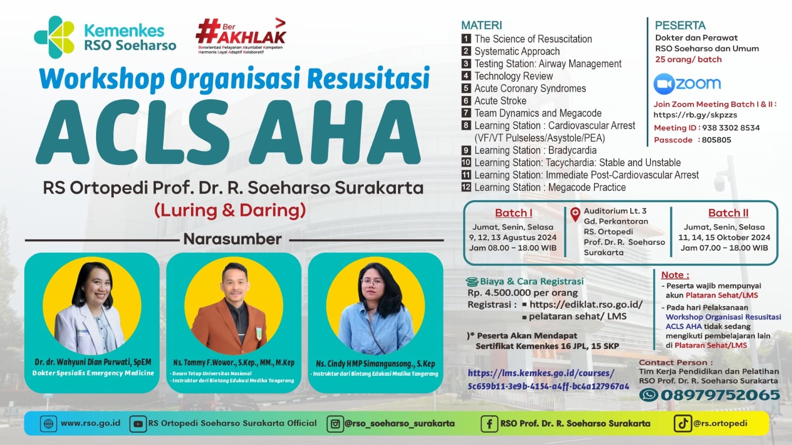 Pelatihan Kegawatdaruratan RSO Soeharso Training Center