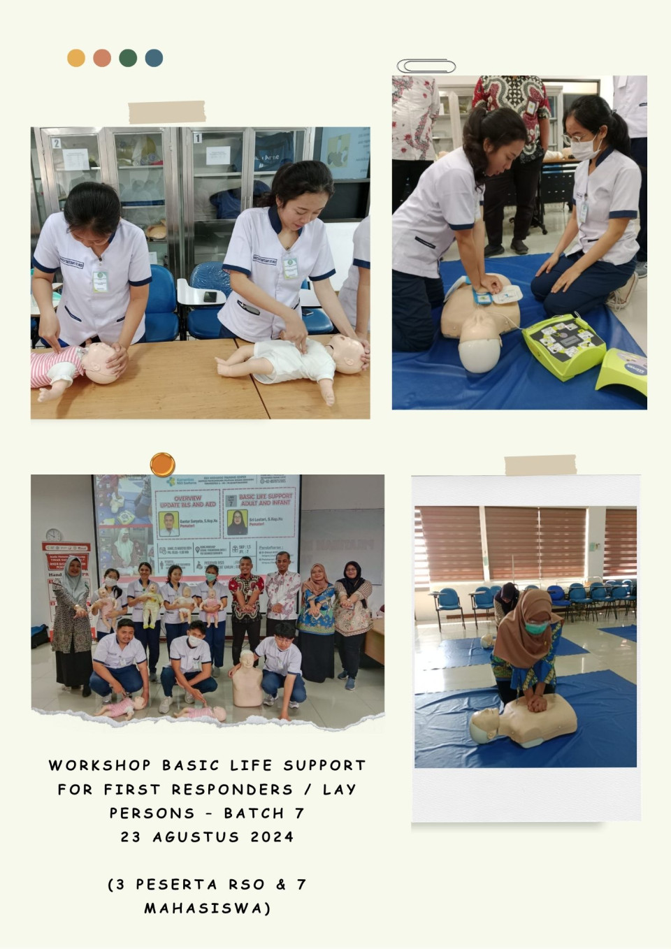 Workshop Basic Life Support For First Responders/Lay Persons (Batch 5 - Batch 8)