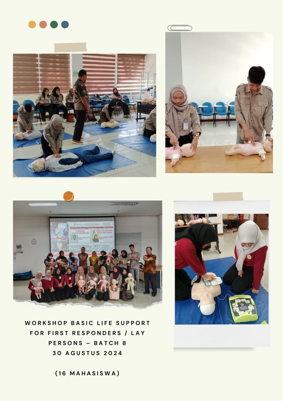 Workshop Basic Life Support For First Responders/Lay Persons (Batch 5 - Batch 8)