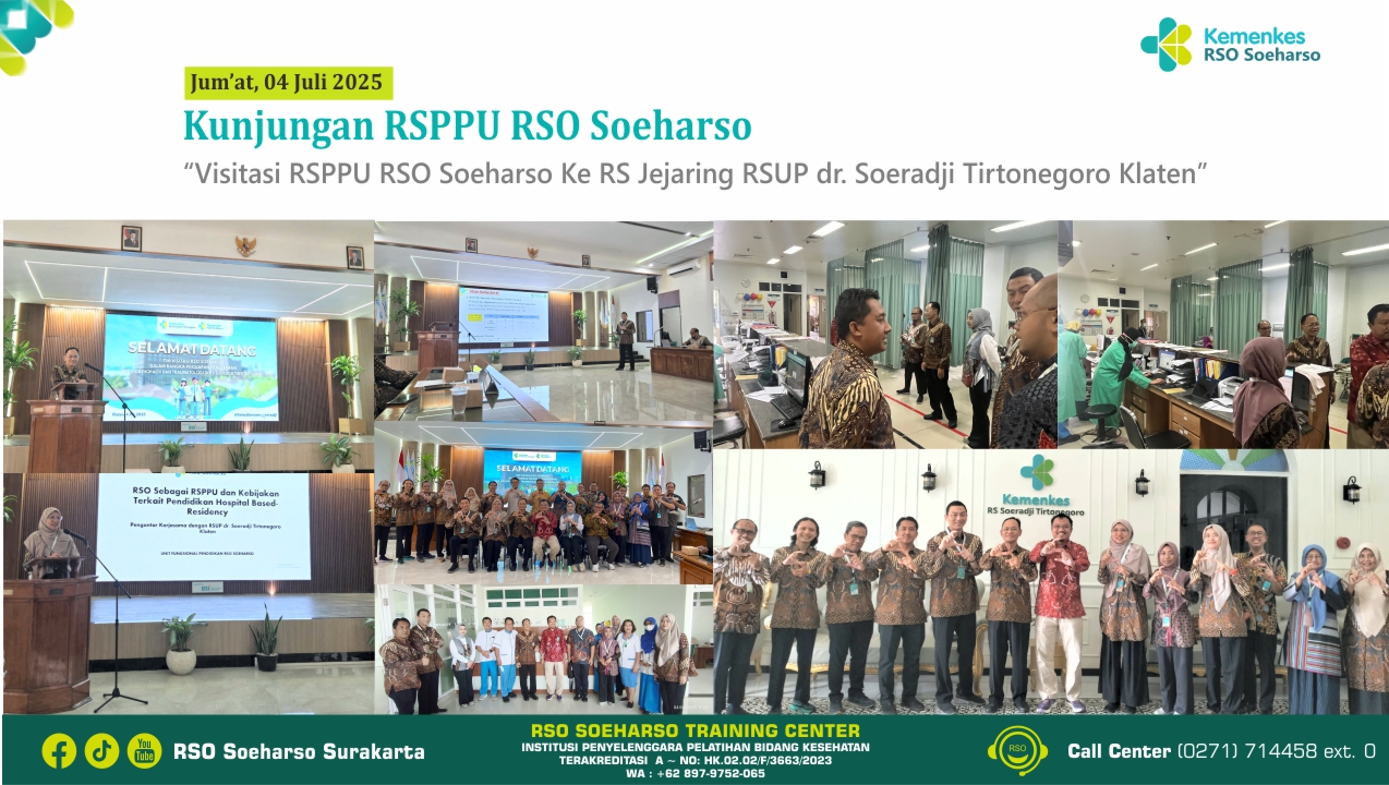 Kunjungan RSPPU RSO Soeharso Visitasi RSPPU RSO Soeharso ke RS Jejaring RSUP dr Soeradji Tirtonegoro