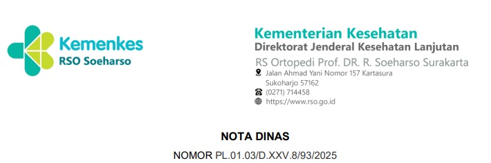 Rekomendasi Kewenangan Klinis PPDS RSPPU RSO Soeharso