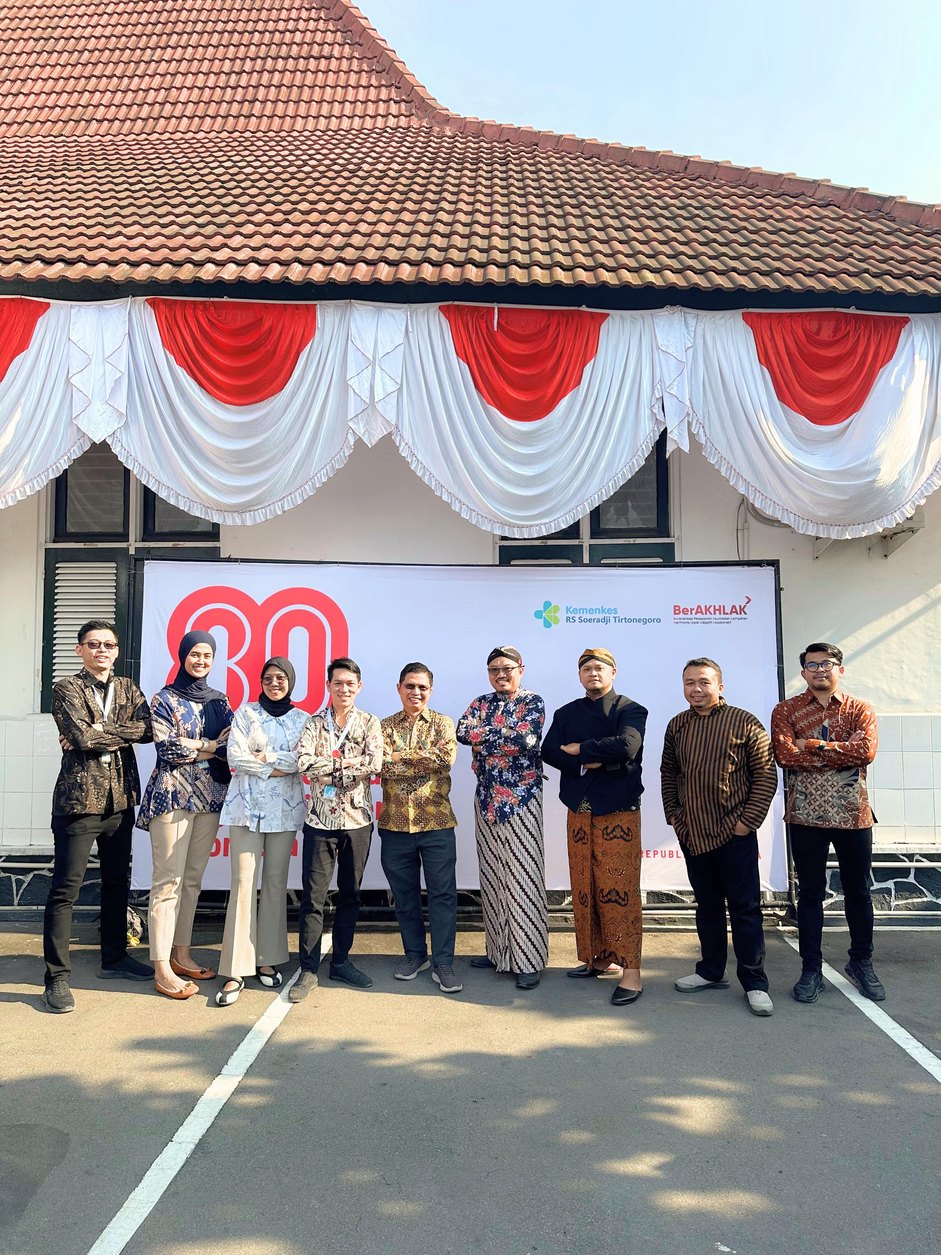 Peringatan HUT RI Ke. 80 di RSPPU RSO Soeharso dan RS Jejaring RS Soeradji Tirtonegoro Klaten